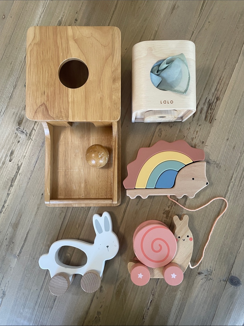 Bundle of 5 Plastic-Free Open-Ended Montessori-inspired baby & toddler toys